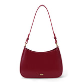 ACUYE Shoulder Bag Y2K Clutch Purse for Women, Crescent Hobo Handbag Leather Top Handle Handbags Crossbody Bag Y2K Fall Fashion Red Purse